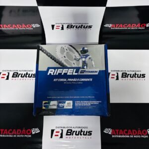 Kit Relação Titan Cg Fan 150 2004 2005 2006 2007 2008 2009 2010 2011 2012 2013 2014 2015 2016 Original Riffel 71827
