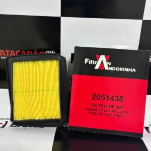 Filtro Ar Elemento Original Filtran Fan Titan 150 160 2014 - 2025 (2051438)