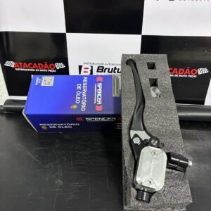 BURRINHO DE FREIO COM MANETE ESPORTIVO SPENCER PRATA CB 300R TWISTER 250 TITAN 125 TITAN 150 STRADA 200